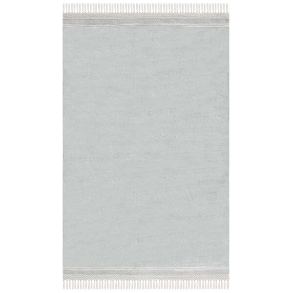 Safavieh 5 x 8 ft. Easy Care Power Loomed Rectangle Rug Light Blue & Ivory ECR211J-5 - main